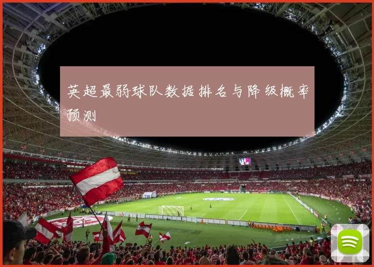 英超最弱球队数据排名与降级概率预测