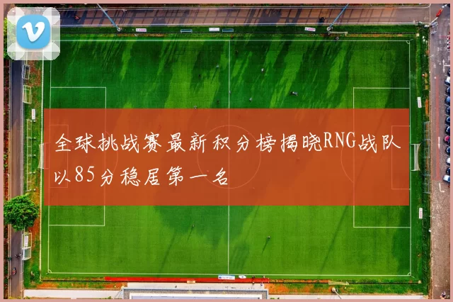全球挑战赛最新积分榜揭晓RNG战队以85分稳居第一名